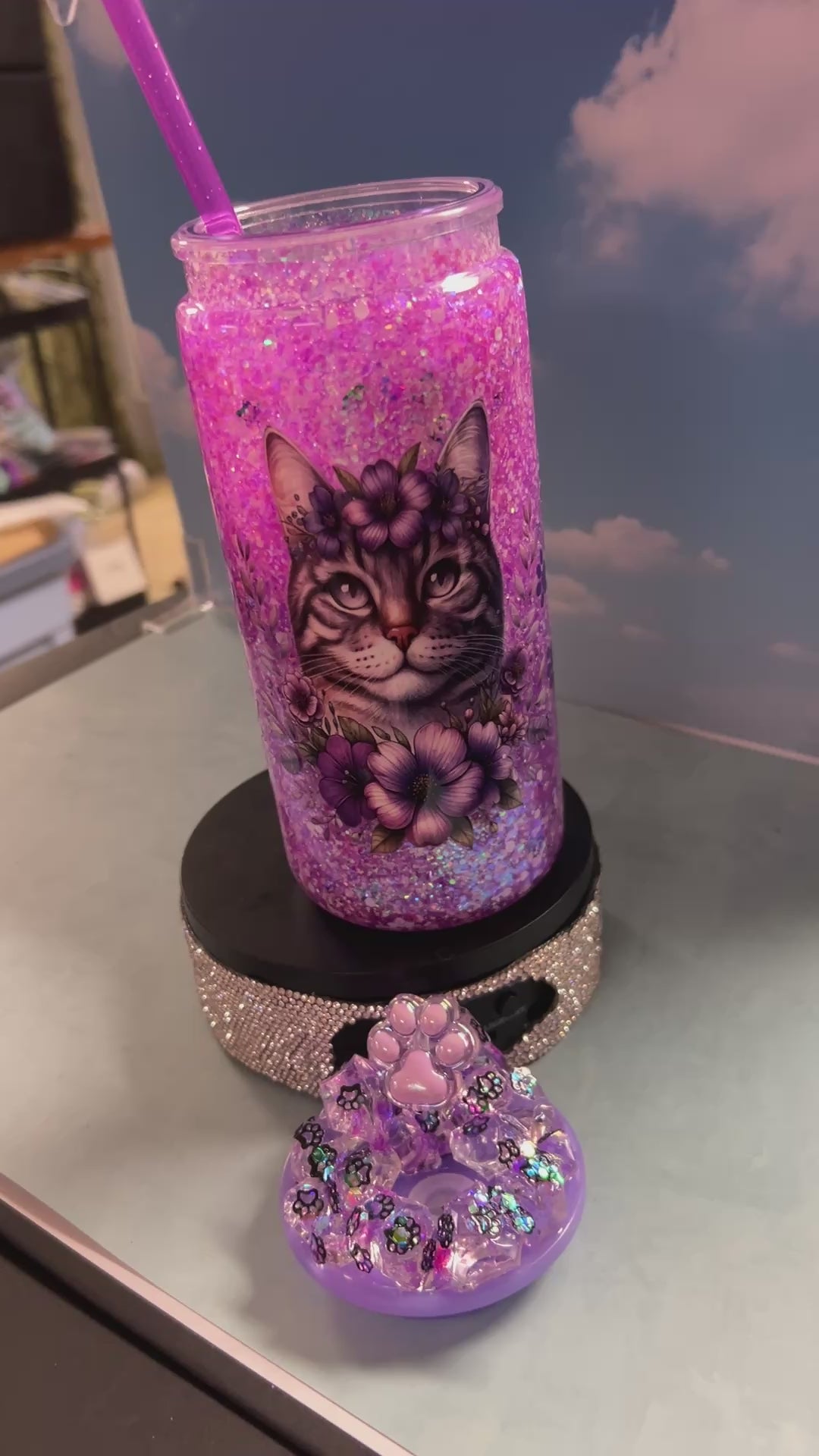 20oz premade with custom lid