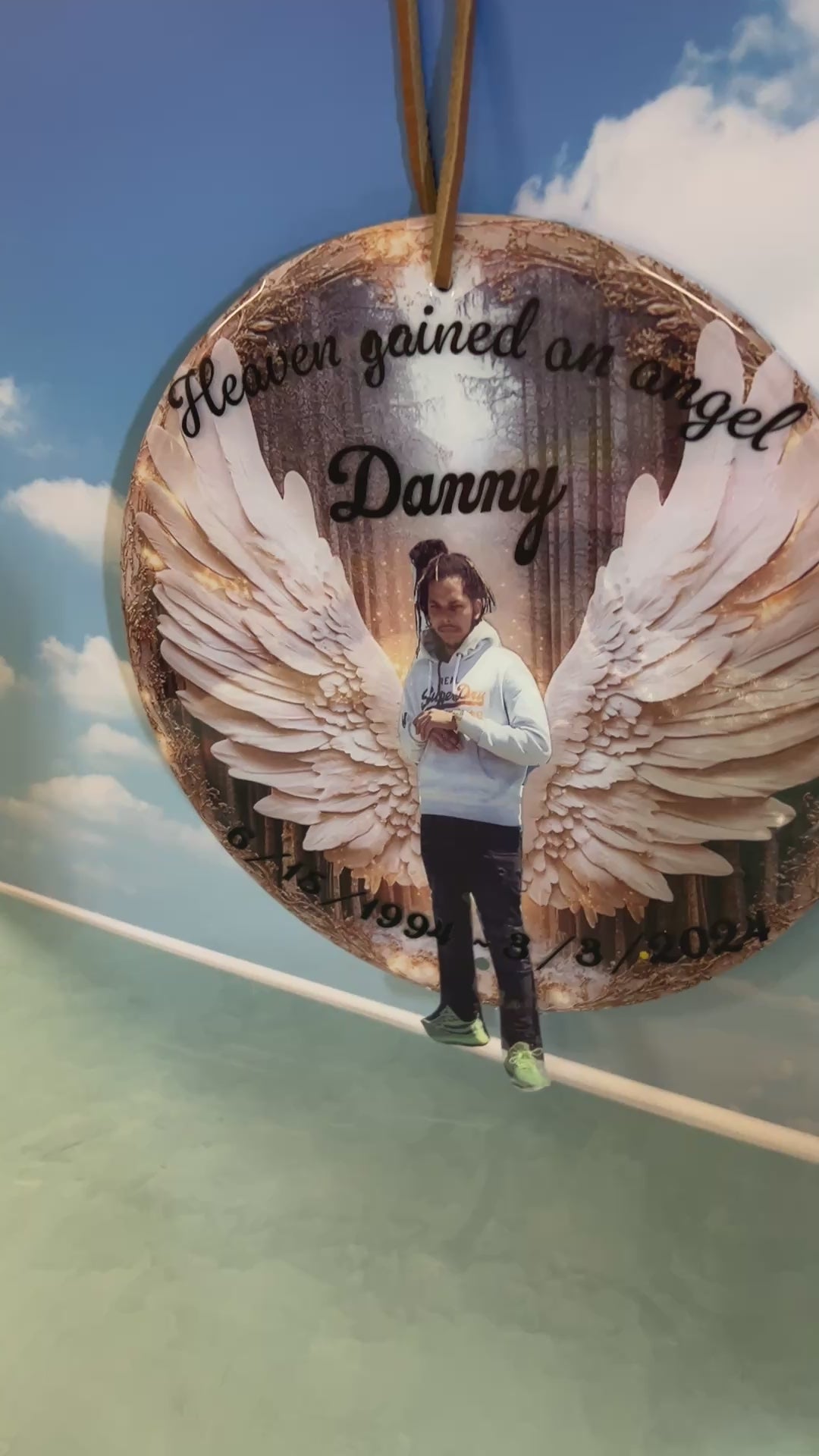 Memorial Picture with wings